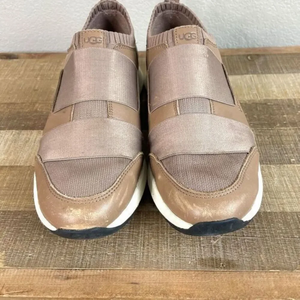UGG Australia Himari Trainer Shoes Womens 8.5M Brown Slip On Athletic SN 1113350